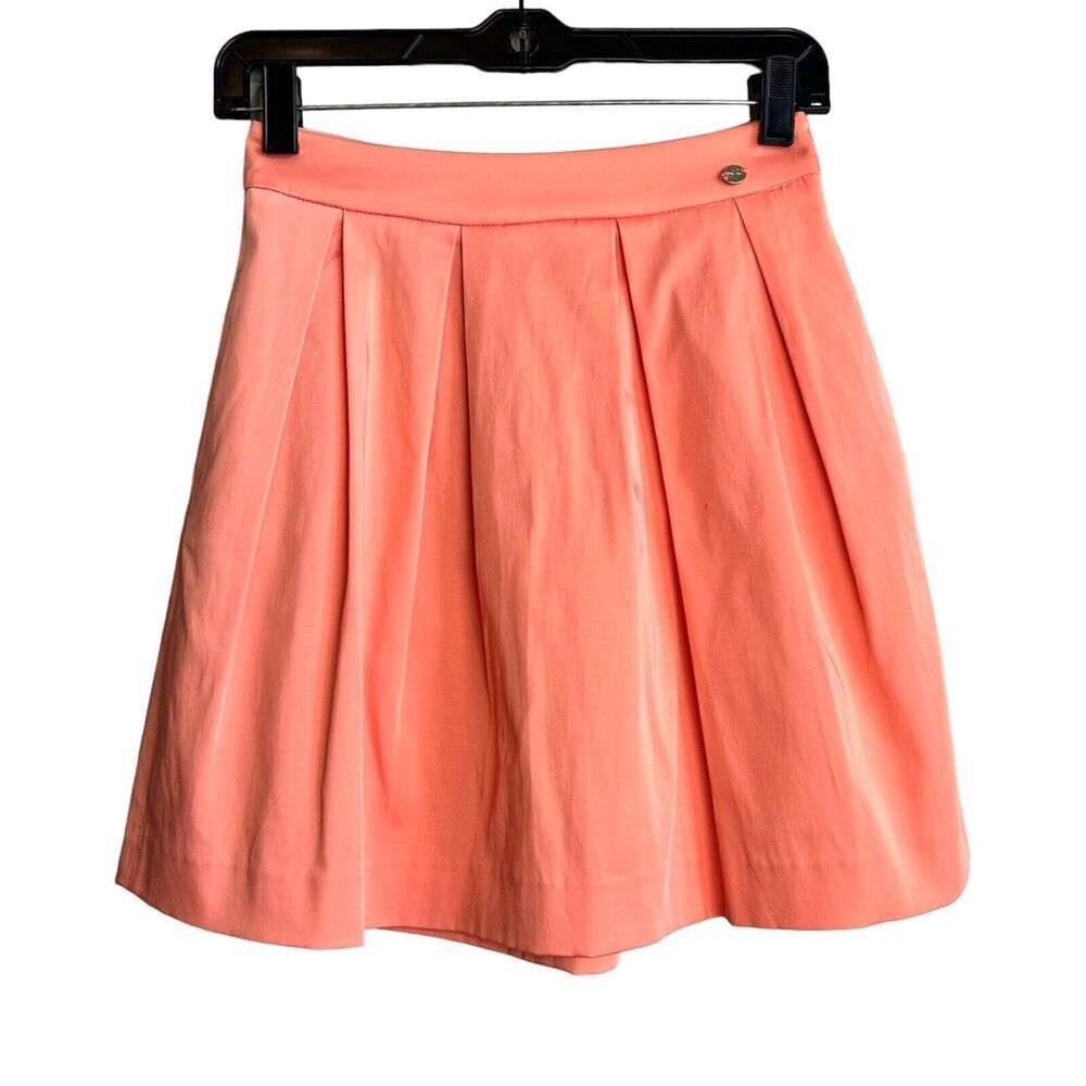 KOCCA skirt Womens XS Koral Orange Pleated Mini Casual Or Athletic Tennis
